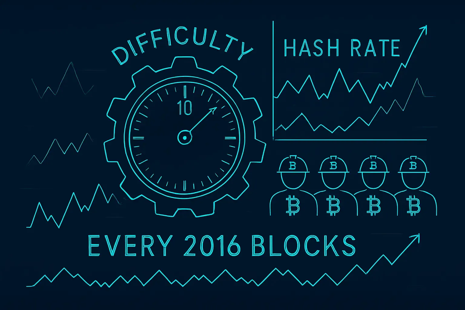 Ajuste de dificultad en Bitcoin: ¿Cómo mantiene la red un bloque cada 10 minutos?